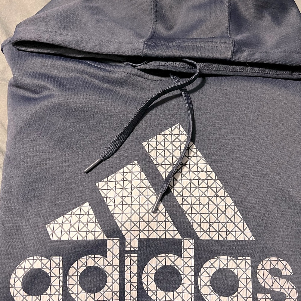 Adidas men’s  navy blue hoodie Lg - Picture 3 of 3